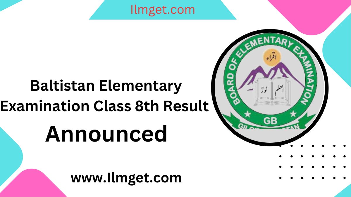 Baltistan Elementary Examination Class 8th Result