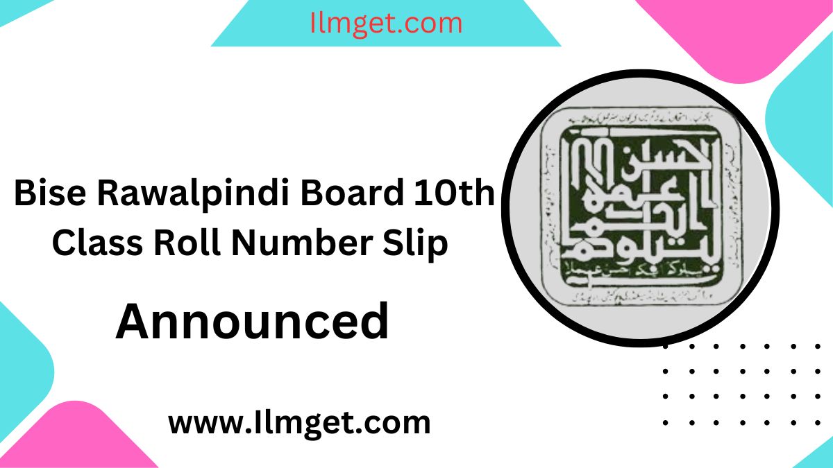 Bise Rawalpindi Board 10th Class Roll Number Slip