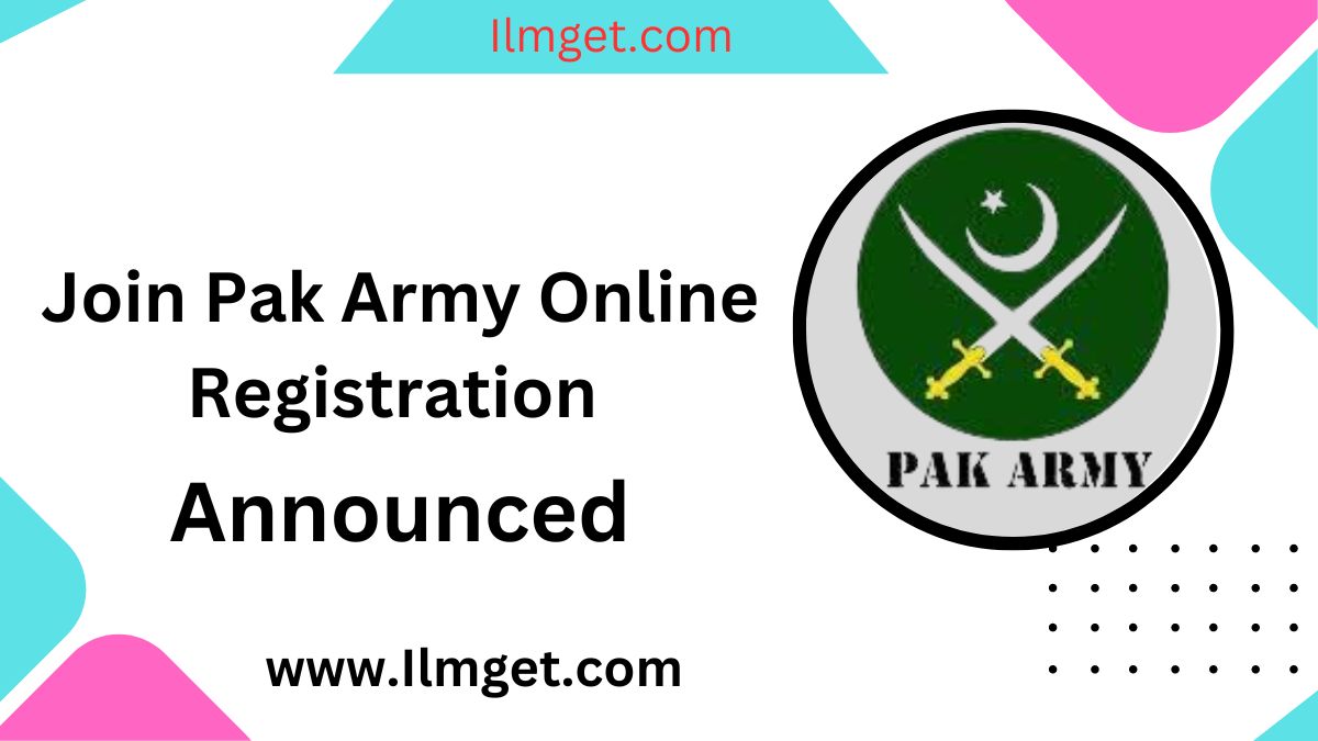 Join Pak Army Online Registration