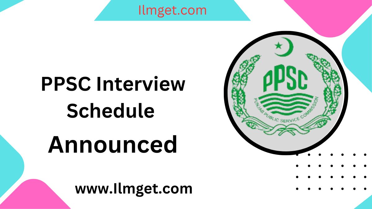 PPSC Interview Schedule